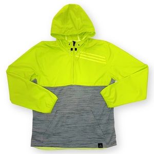 Adidas Men’s Climalite Neon Green and Gray Hoodie
